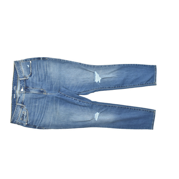 NEW Old Navy High-Rise Pop Icon Skinny Jeans W/ Distressed Knees Size 14 - Picture 1 of 8